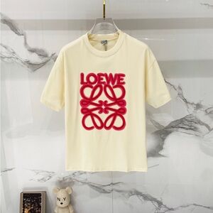 Loewe Cream and Red Crop Top